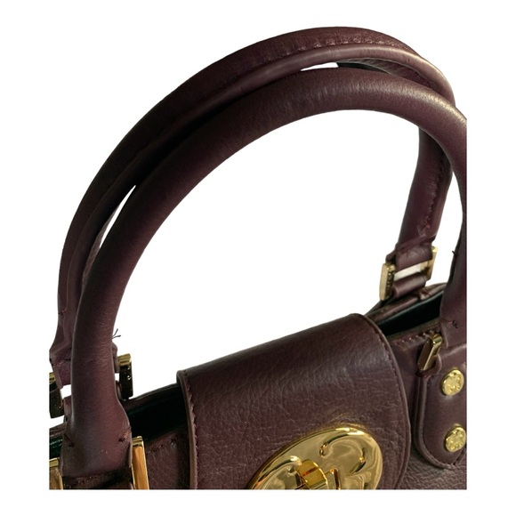 Emma Fox Purple Burgundy Dome Satchel - Picture 3 of 12